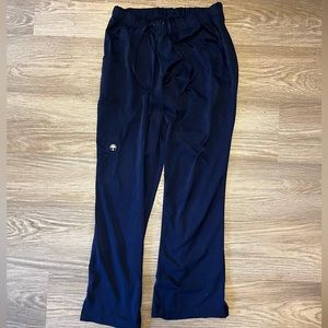 Healing Hands HH Works Rebecca Flared Scrub Pant Medium Petite Navy